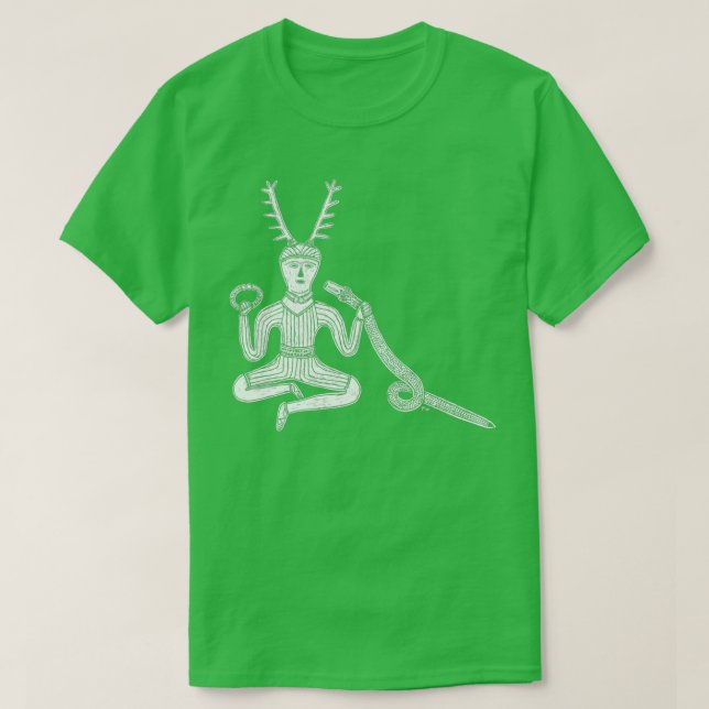 Camiseta Cernunnos da Gundestrup Cauldron (Frente do Design)