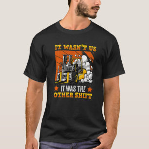Camiseta Certi acionada com empilhadeira de condutor