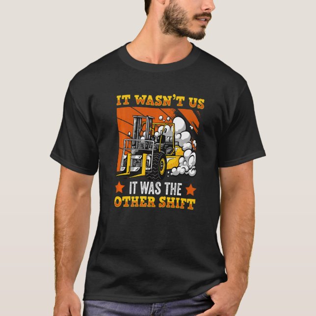 Camiseta Certi acionada com empilhadeira de condutor (Frente)