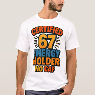 Camiseta Certificado 67 Detentor de Energia Sem Tampa Aura