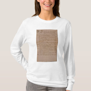 Camiseta Certificado de casamento de Wolfgang, de Mozart e