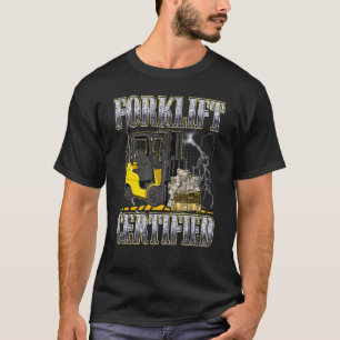 Camiseta Certificado de empilhador de Forquilhador de Estil