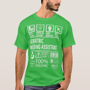 Camiseta Certificado de MultiTask Assistente de Enfermagem 