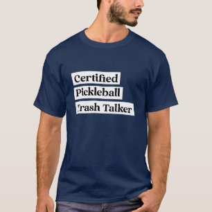 Camiseta Certificado Falador de Lixo de Pickleball - Homens