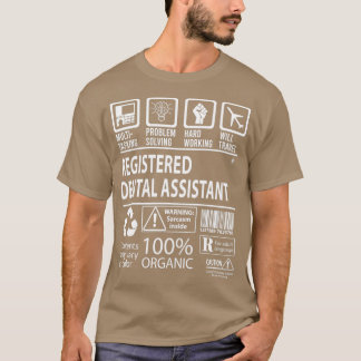 Camiseta Certificado MultiTask do Assistente Dental Registr