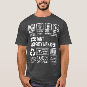 Camiseta Certificado MultiTask do Gerenciador de Propriedad