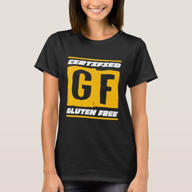 Camiseta Certificado sem glúten - Doença celíaca (Frente)