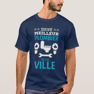 Camiseta Certifie meilleur diplombier de la ville