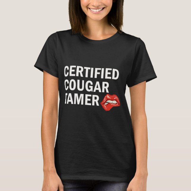 Camiseta Certified Cougar Tamer Cougar Hunter (Frente)