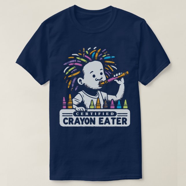 Camiseta Certified Crayon Eater 1 (Frente do Design)