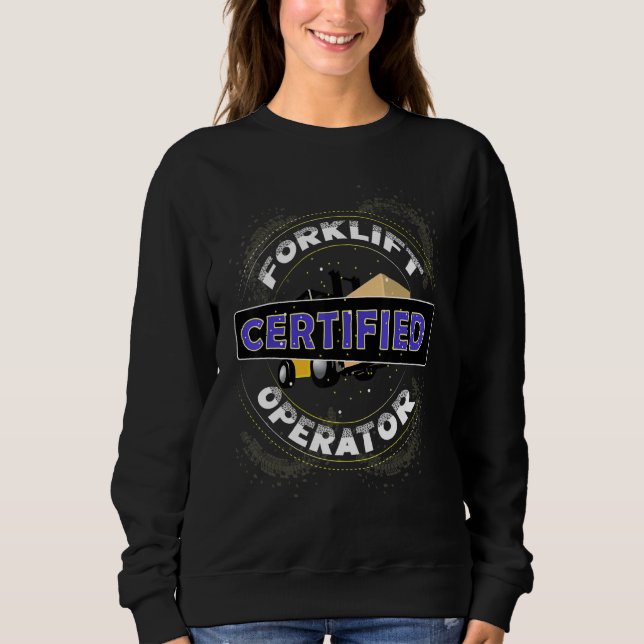 Camiseta Certified Forklift Operator Fork Lift Driver Outfi (Frente)