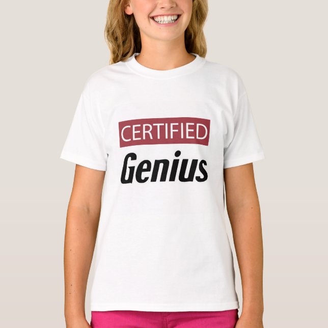 Camiseta Certified Genius (Frente)