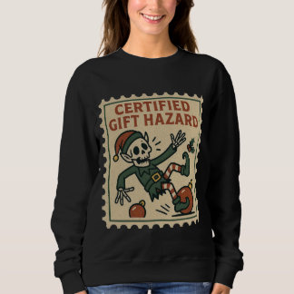Camiseta Certified Gift Hazard Skeleton Elf Women’s