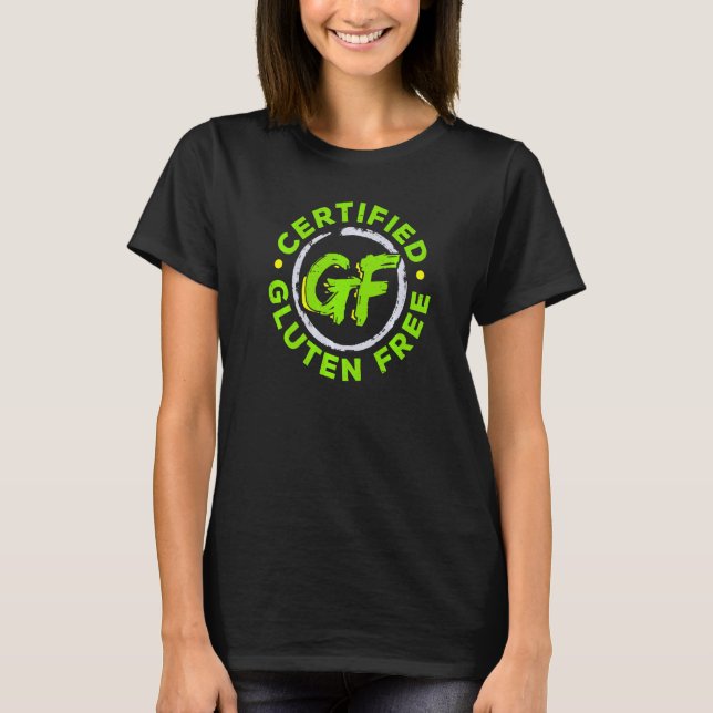 Camiseta Certified Gluten Free Celiac Disease Awareness Mon (Frente)