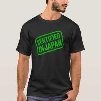Camiseta Certified in Japan Stamp - Green Rectangular