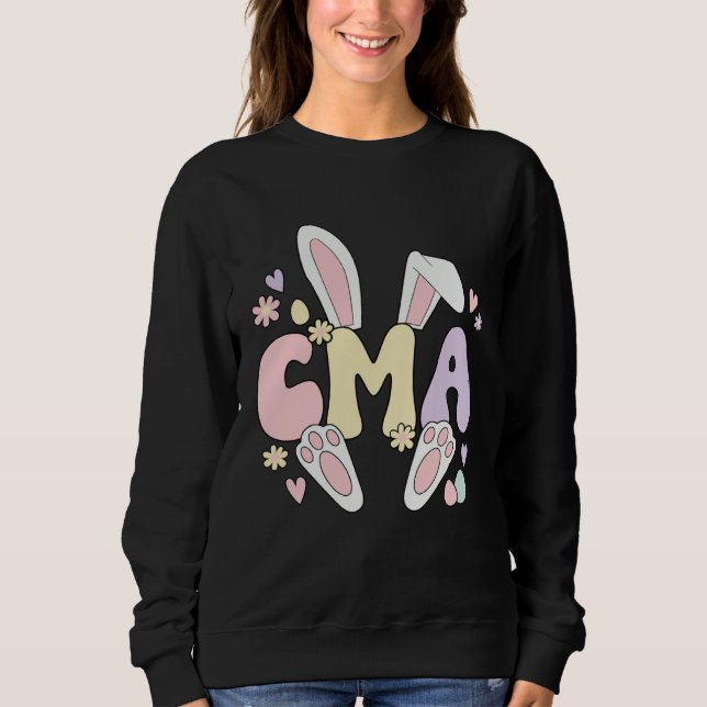 Camiseta Certified Medical Assistant Easter Bunny CMA Easte (Frente)