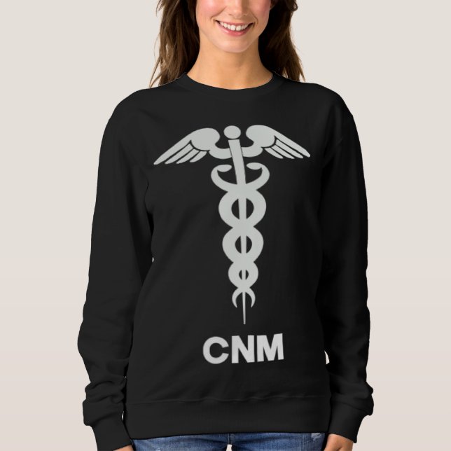 Camiseta Certified Nurse Midwife CNM Caduceus Medical Symbo (Frente)