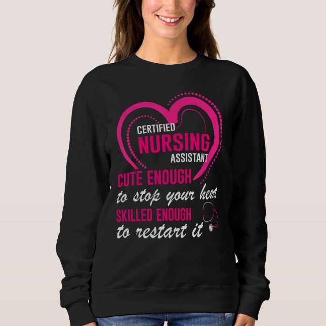 Camiseta Certified Nursing Assistant Cute Nursing CNA (Frente)
