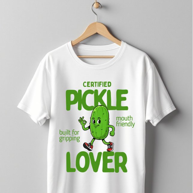 Camiseta Certified Pickle Lover Cute Funny Dill Pickle (Criador carregado)