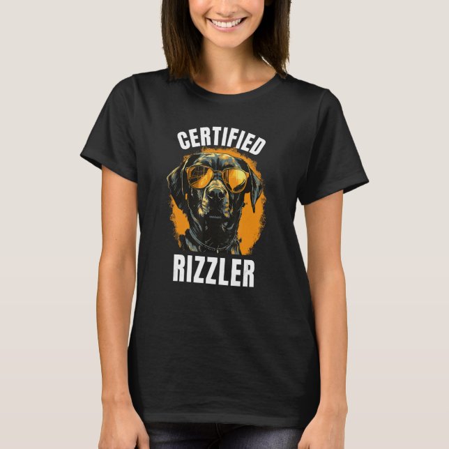 Camiseta Certified Rizzler, Engraçado Meme, Memes, W Rizz (Frente)