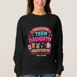 Camiseta Certified Teen Daughter Negotiator Funny Parenting