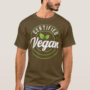 Camiseta Certified Vegan Powered By Veggies Funny Vegetaria