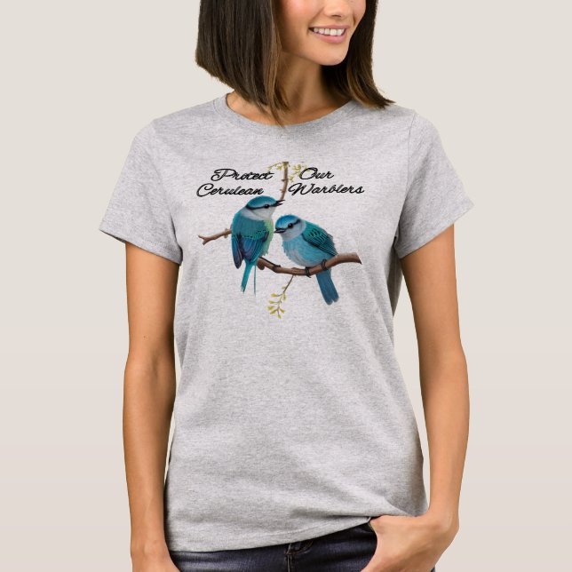 Camiseta Cerulean Warbler (Frente)