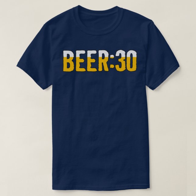 Camiseta Cerveja 30 Cerveja Trinta pausas T (Frente do Design)