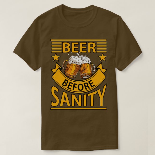 Camiseta Cerveja antes da sanidade (Frente do Design)