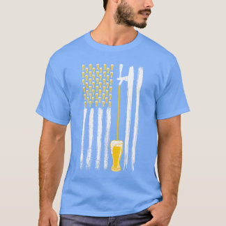 Camiseta Cerveja Artesanal Bandeira Americana EUA 4 de Julh