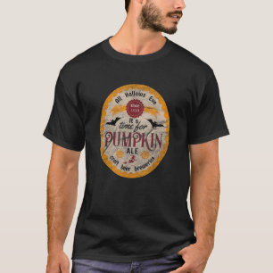 Camiseta Cerveja Artesanal de Halloween Abóbora Ale