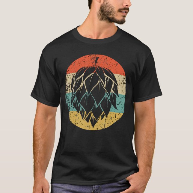 Camiseta Cerveja Artesanal Estilo Retro Lúpulo (Frente)