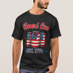 Camiseta Cerveja Bandeira Americana 4 De Julho Homens Mulhe