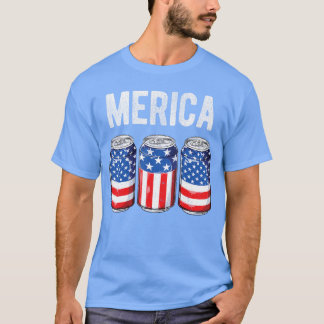 Camiseta Cerveja Bandeira Americana 4 De Julho Merica EUA H
