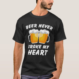 Camiseta Cerveja bebendo nunca quebrou meu coração 2