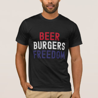 Camiseta Cerveja, Burgers, Liberdade