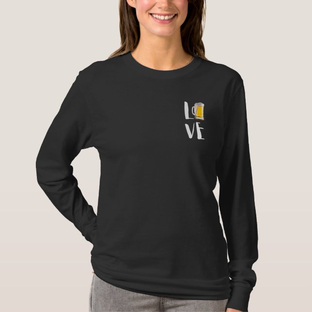 Camiseta Cerveja cerveja   lúpulo (Frente)