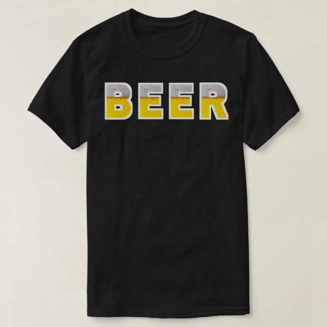 Camiseta Cerveja com padrões (Frente do Design)