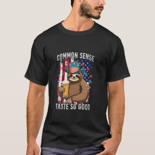 Camiseta Cerveja Common Sense Taste So Good Sloth 4 de Julh