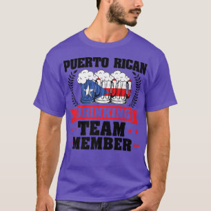 Camiseta Cerveja da equipe de bebendos Mens Puerto-Rica