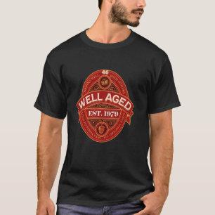 Camiseta Cerveja de 46 Anos Bem Envelhecida Est 1979 Aniver