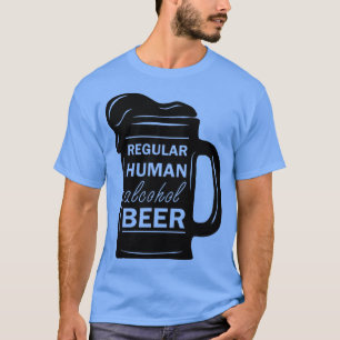 Camiseta Cerveja De Álcool Humano Regular