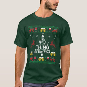 Camiseta Cerveja De Bebendo Engraçada Para O Natal