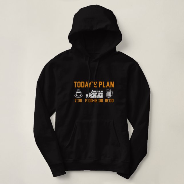 Camiseta Cerveja De Café Trabalhadora De Construção De Bric (Frente do Design)