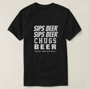 Camiseta Cerveja De Cerveja Sips Beer