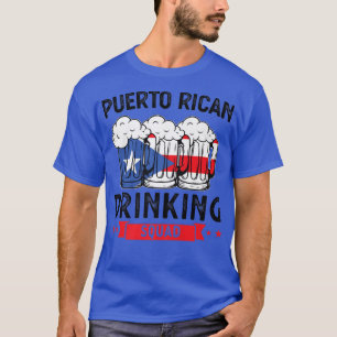 Camiseta Cerveja de esquadrão bebendo porto-riquenha