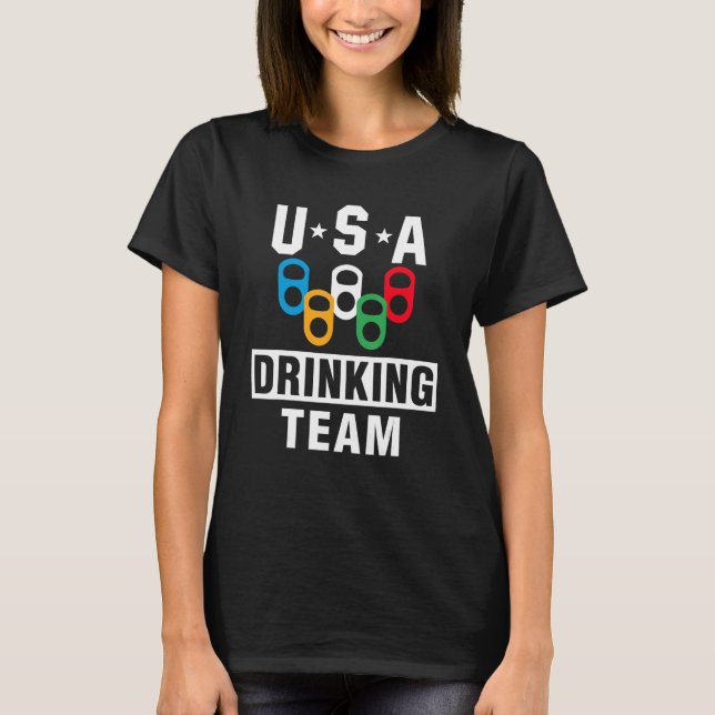Camiseta Cerveja De Festa De Cerveja Da Equipe De Bebendos  (Frente)