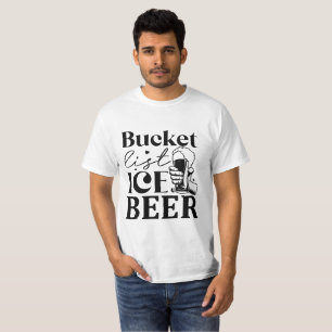 Camiseta Cerveja De Gelo Da Lista De baldes