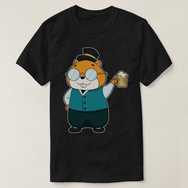 Camiseta Cerveja de Hamster (Frente do Design)