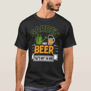 Camiseta Cerveja de Jardim É Por Isso Que Estou Aqui Funila